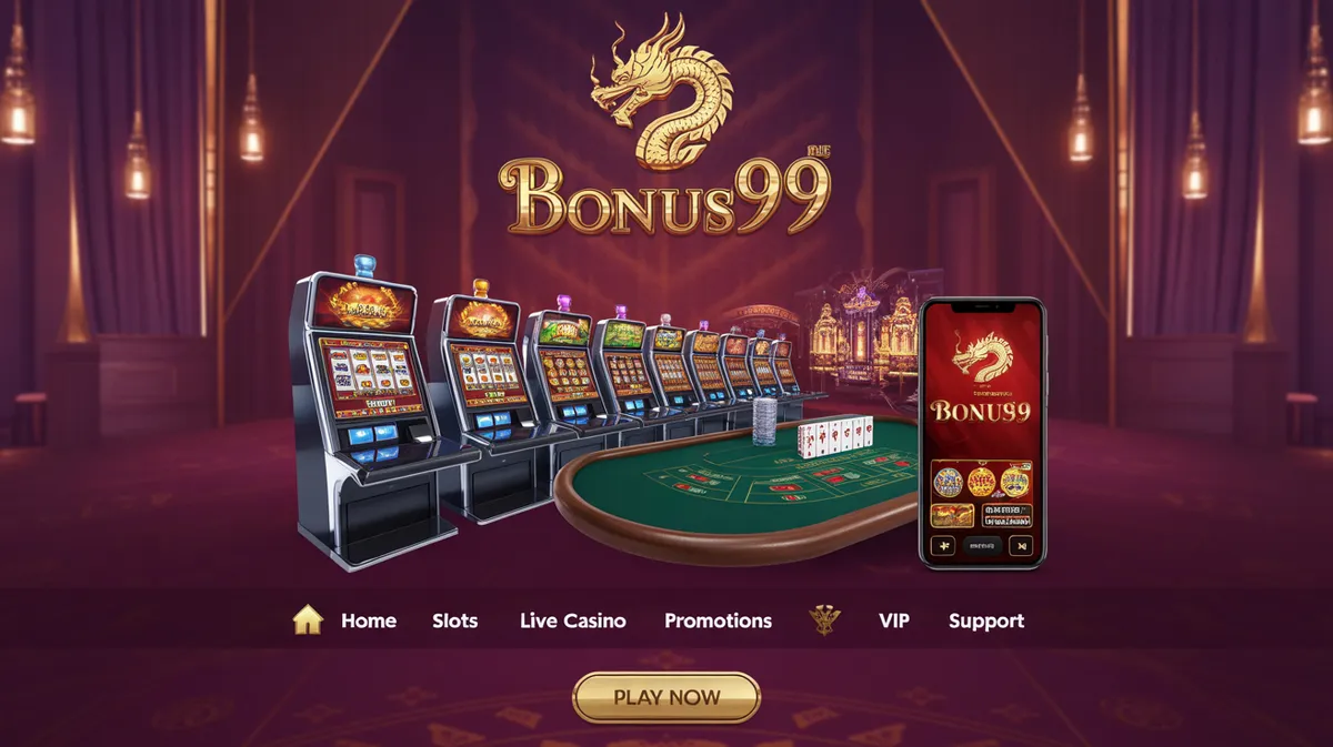 โบนัส99 เว็บคาสิโนออนไลน์ เครดิตฟรี สล็อต บาคาร่า เว็บตรงไม่ผ่านเอเย่นต์